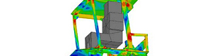 建設機械ROPSの変形解析