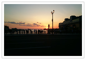 幣舞橋の夕日