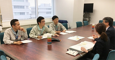 カンパニーの方との生産情報の共有